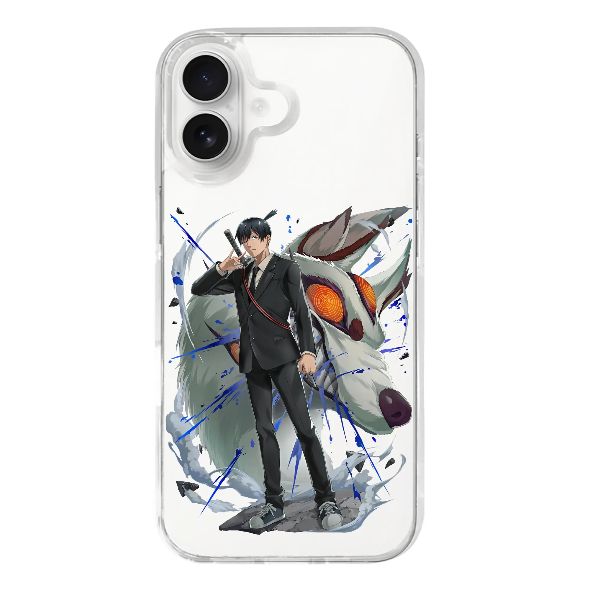 チェンソーマン グッズ,早川アキ - iPhone 17シリーズ 透明スマホケース – 薄型・耐衝撃・精密フィット保護カバー